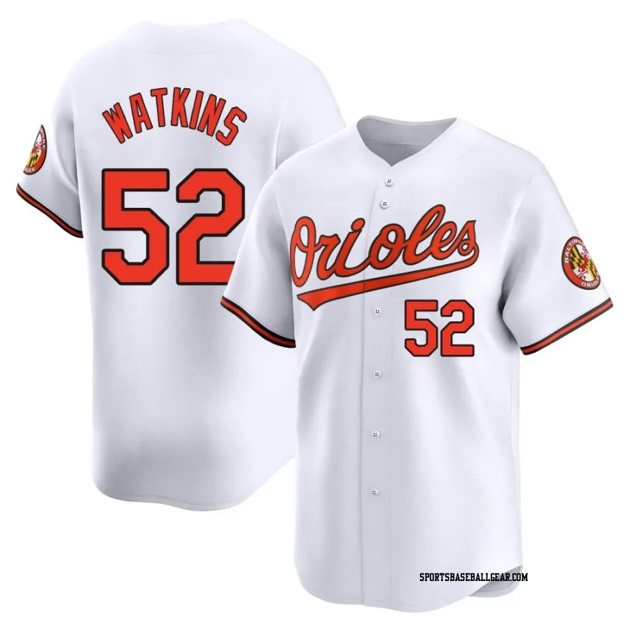 Spenser Watkins Youth Baltimore Orioles White Limited Home Jersey