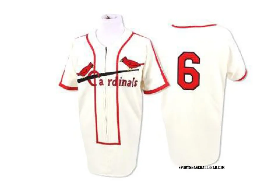 Stan Musial Men's St. Louis Cardinals Cream Replica Throwback Jersey