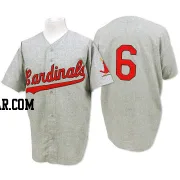 Stan Musial Men's St. Louis Cardinals Grey Authentic 1956 Throwback Jersey