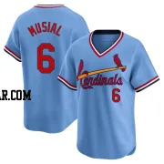 Stan Musial Men's St. Louis Cardinals Light Blue Limited Cooperstown Collection Jersey