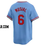 Stan Musial Men's St. Louis Cardinals Light Blue Limited Cooperstown Collection Jersey