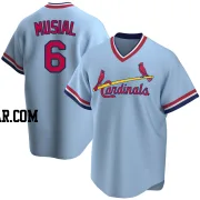 Stan Musial Men's St. Louis Cardinals Light Blue Replica Road Cooperstown Collection Jersey