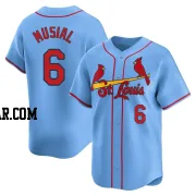 Stan Musial Youth St. Louis Cardinals Light Blue Limited Alternate Jersey