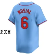 Stan Musial Youth St. Louis Cardinals Light Blue Limited Alternate Jersey