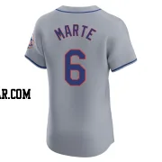 Starling Marte Men's New York Mets Gray Elite Road Jersey