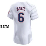 Starling Marte Men's New York Mets White Elite Home Jersey