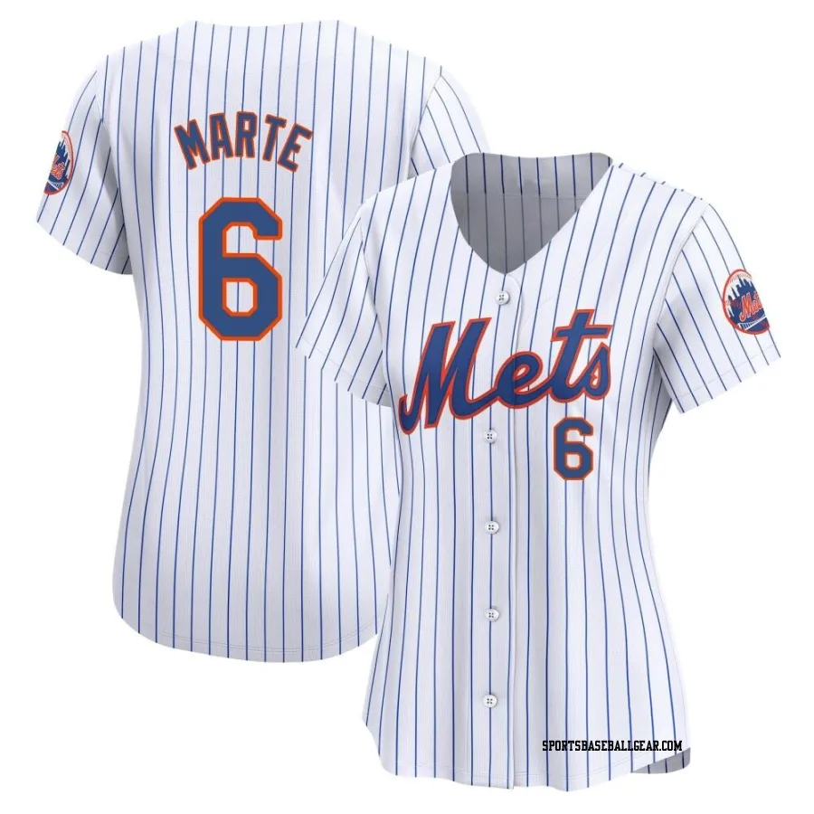 Starling Marte Women's New York Mets White Limited Home Jersey