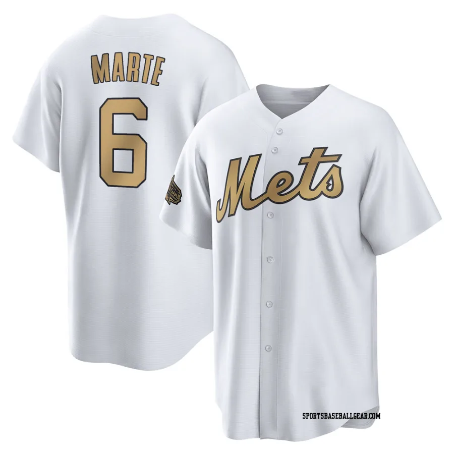 Starling Marte Youth New York Mets White Game Replica 2022 All-Star Jersey