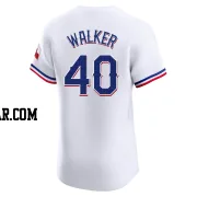 Steele Walker Men's Texas Rangers White Elite Home Jersey