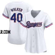 Steele Walker Women's Texas Rangers Gold Limited White 2024 Collection Jersey