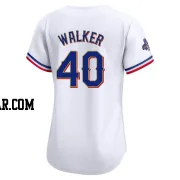 Steele Walker Women's Texas Rangers Gold Limited White 2024 Collection Jersey