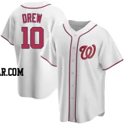 Stephen Drew Men's Washington Nationals White Replica Home Jersey