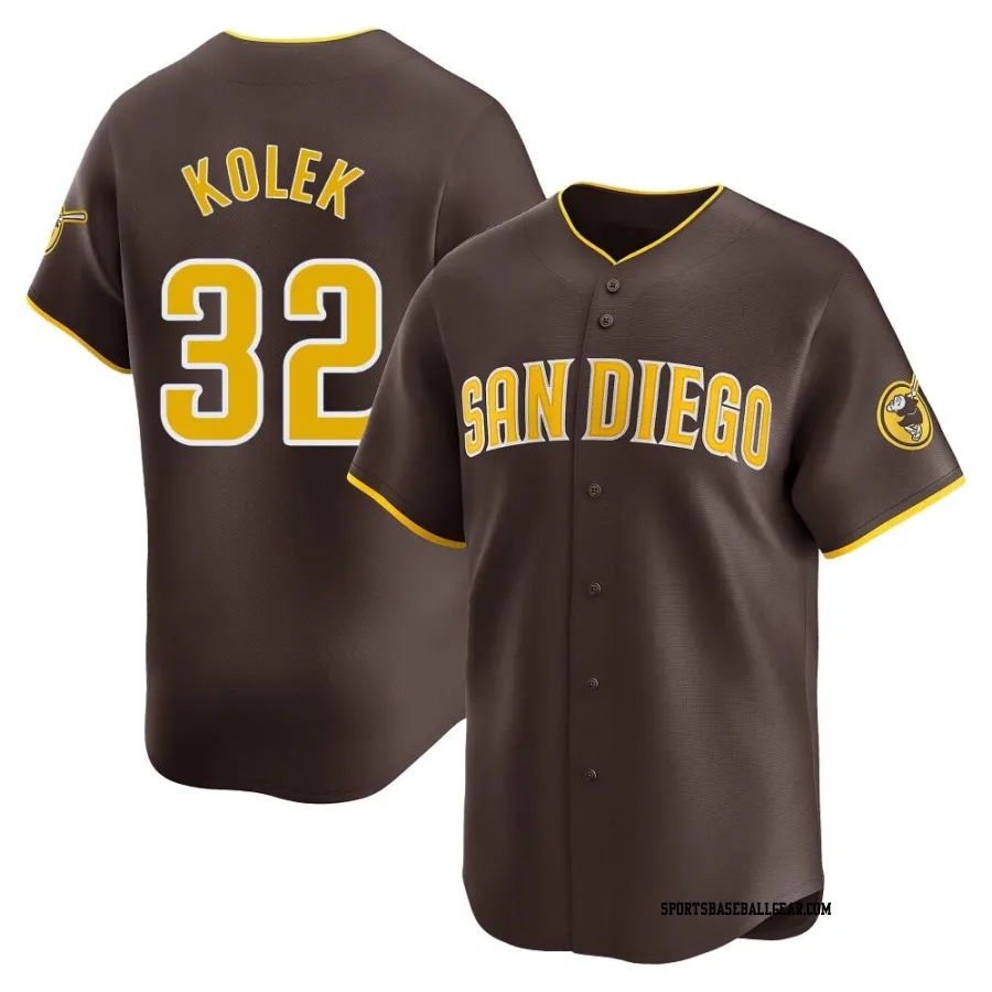 Stephen Kolek Men's San Diego Padres Brown Limited Away Jersey