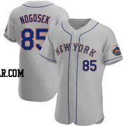 Stephen Nogosek Men's New York Mets Gray Authentic Road Jersey