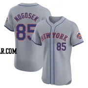 Stephen Nogosek Men's New York Mets Gray Elite Road Jersey