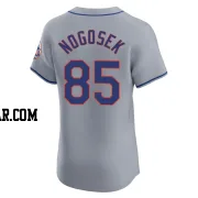 Stephen Nogosek Men's New York Mets Gray Elite Road Jersey