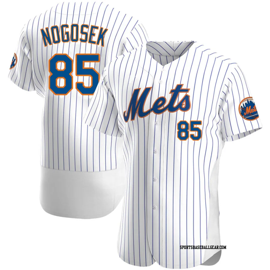 Stephen Nogosek Men's New York Mets White Authentic Home Jersey