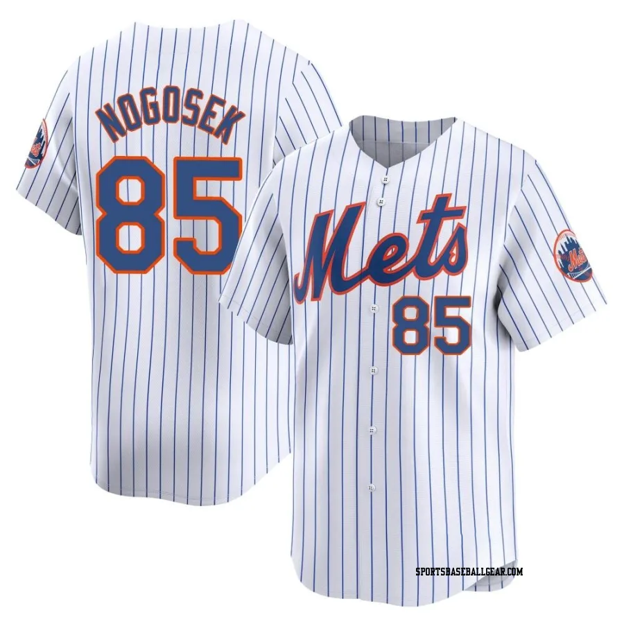 Stephen Nogosek Men's New York Mets White Limited Home Jersey