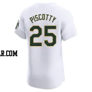 Stephen Piscotty Men's Oakland Athletics White Elite Home Jersey