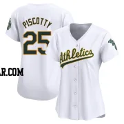 Stephen Piscotty Women's Oakland Athletics White Limited Home Jersey