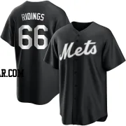 Stephen Ridings Men's New York Mets Black/White Replica Jersey