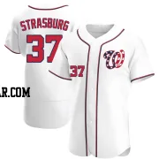 Stephen Strasburg Men's Washington Nationals White Authentic Alternate Jersey