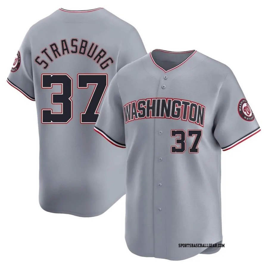 Stephen Strasburg Youth Washington Nationals Gray Limited Road Jersey