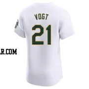 Stephen Vogt Men's Oakland Athletics White Elite Home Jersey