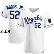 Stephen Woods Jr. Men's Kansas City Royals White Authentic Home Jersey