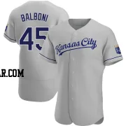 Steve Balboni Men's Kansas City Royals Gray Authentic Road Jersey