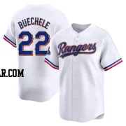 Steve Buechele Men's Texas Rangers Gold Limited White 2024 Collection Jersey