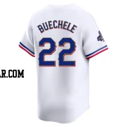 Steve Buechele Men's Texas Rangers Gold Limited White 2024 Collection Jersey