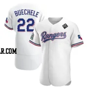 Steve Buechele Men's Texas Rangers White Authentic Home 2023 World Series Jersey