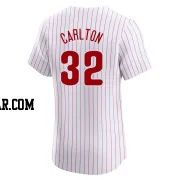 Steve Carlton Men's Philadelphia Phillies White Elite Home Jersey