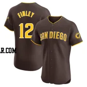 Steve Finley Men's San Diego Padres Brown Elite Road Vapor Premier Jersey