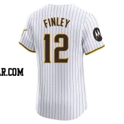 Steve Finley Men's San Diego Padres White Elite Home Patch Jersey