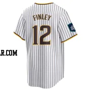 Steve Finley Men's San Diego Padres White Replica 2024 World Tour Seoul Series Home Jersey