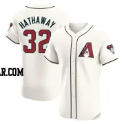 Steve Hathaway Men's Arizona Diamondbacks Cream Elite Home Jersey