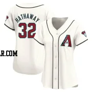 Steve Hathaway Women's Arizona Diamondbacks White Limited Home Jersey