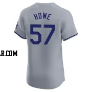 Steve Howe Men's Los Angeles Dodgers Gray Elite Road Jersey