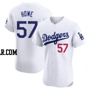 Steve Howe Men's Los Angeles Dodgers White Elite Home Jersey