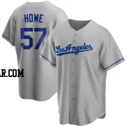 Steve Howe Youth Los Angeles Dodgers Gray Replica Road Jersey