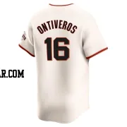 Steve Ontiveros Men's San Francisco Giants Cream Elite Home Jersey