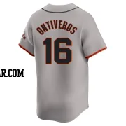 Steve Ontiveros Men's San Francisco Giants Gray Limited Away Jersey