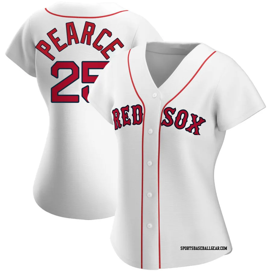 Steve Pearce Women's Boston Red Sox White Authentic Home Jersey