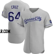 Steven Cruz Men's Kansas City Royals Gray Authentic Road Jersey