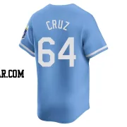 Steven Cruz Men's Kansas City Royals Light Blue Limited Alternate Jersey