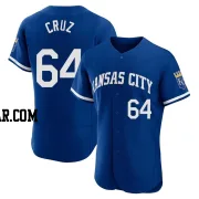 Steven Cruz Men's Kansas City Royals Royal Authentic 2022 Alternate Jersey