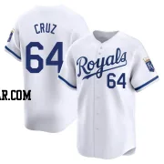 Steven Cruz Men's Kansas City Royals White Limited Home Jersey