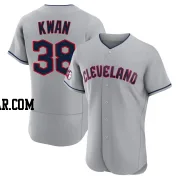 Steven Kwan Men's Cleveland Guardians Gray Authentic Road Jersey